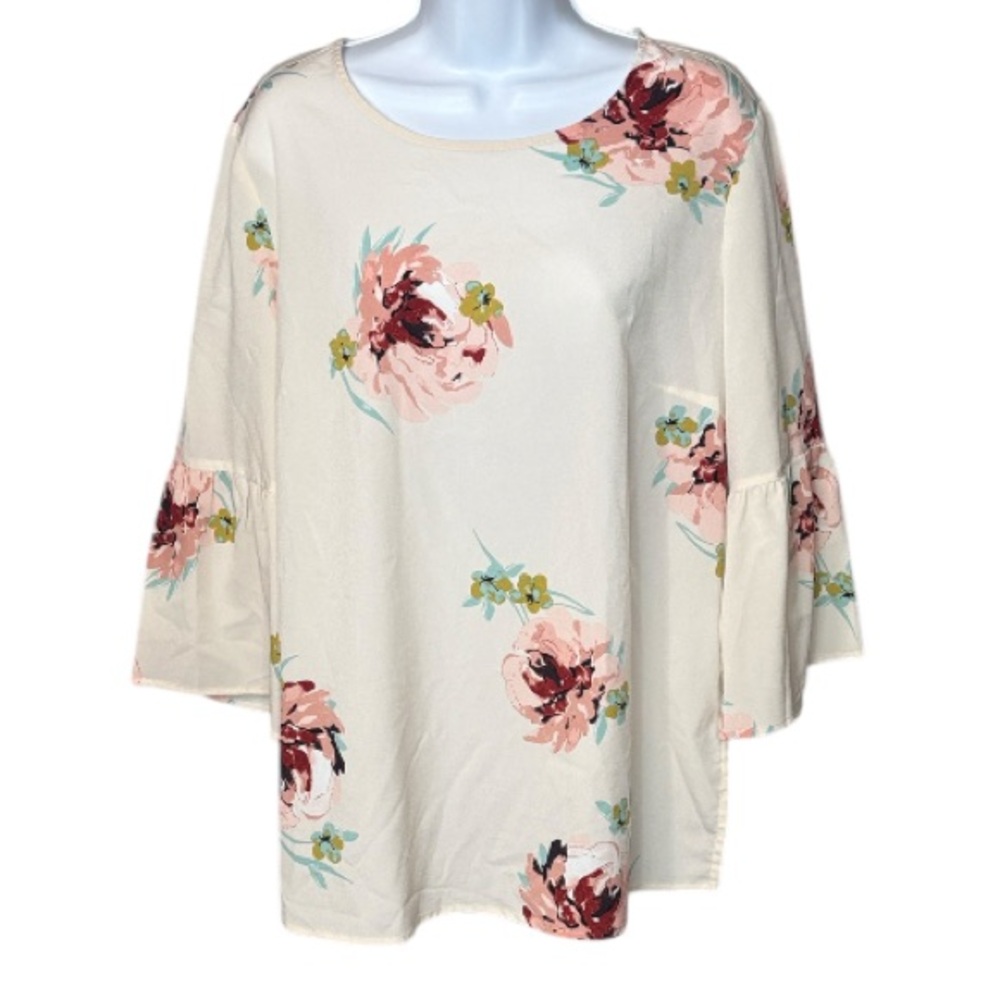 🌹Dahlia - Floral Print Women's Blouse - Size XL